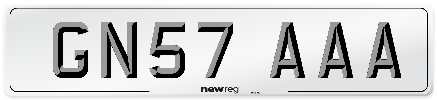 GN57 AAA Number Plate from New Reg